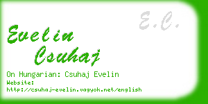evelin csuhaj business card